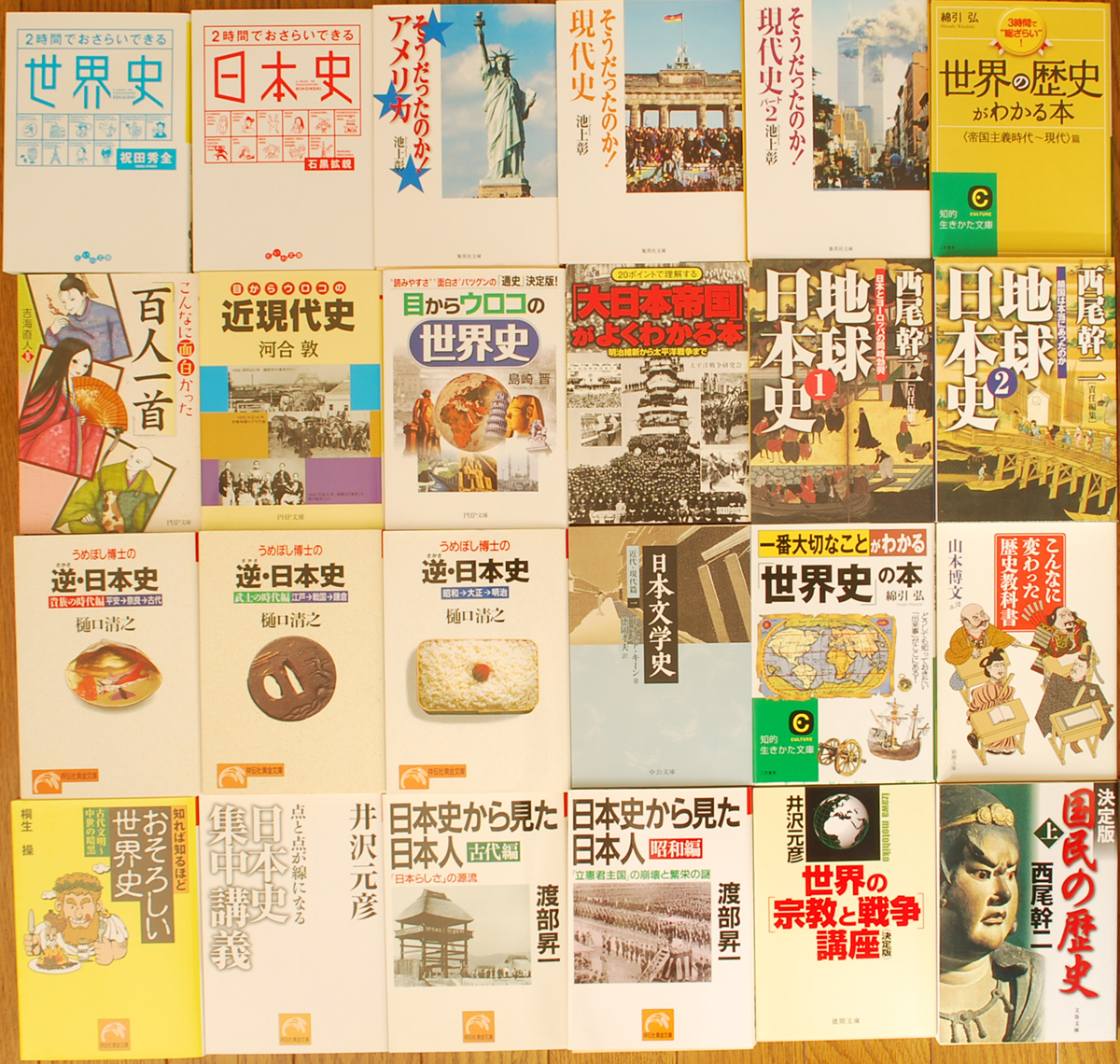 日本史から見た日本人、目からウロコの世界史、２時間でおさらいできる日本史など歴史の本を買取！
